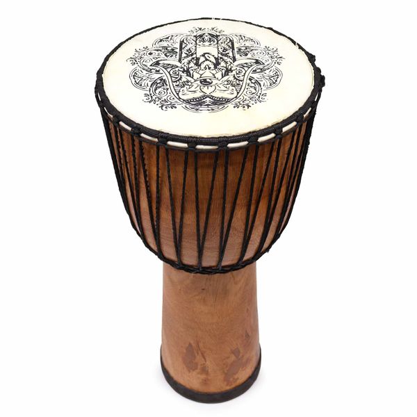 Hamsa Djembe met Brede Bovenkant – 50 cm