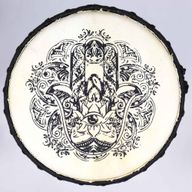 Hamsa Djembe met Brede Bovenkant – 50 cm