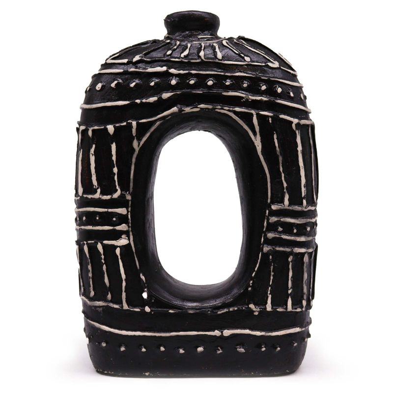 Ovale Vaas in Donut-vorm - Chocolade, 30 cm