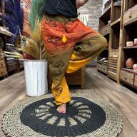 Yoga & Festivalbroek - High Cross Himalaya-print in Oranje