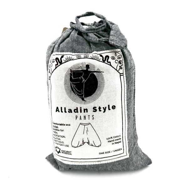 Yoga & Festivalbroek - Aladdin Himalaya print op Grijs