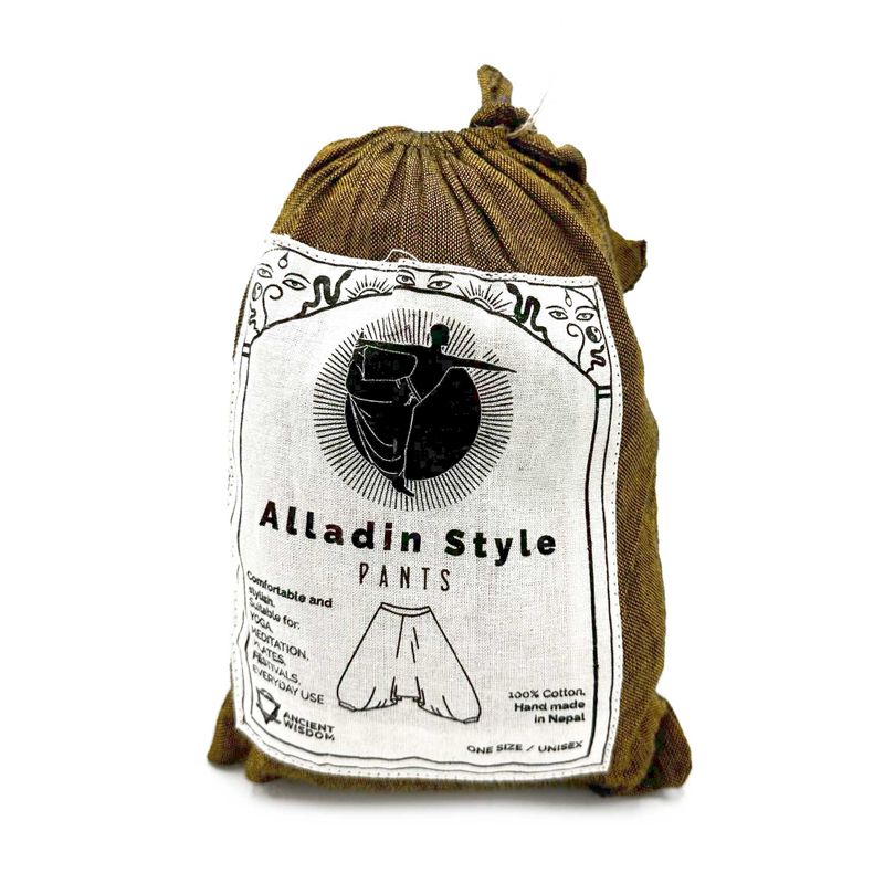 Yoga & Festivalbroek - Aladdin Himalaya print op Oranje