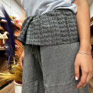 Yoga & Festivalbroek - Thaise Visser Mandala Mantra op Grijs