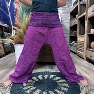 Yoga & Festivalbroek - Thaise Visser Mandala Mantra op Paars