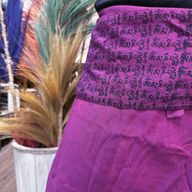 Yoga & Festivalbroek - Thaise Visser Mandala Mantra op Paars