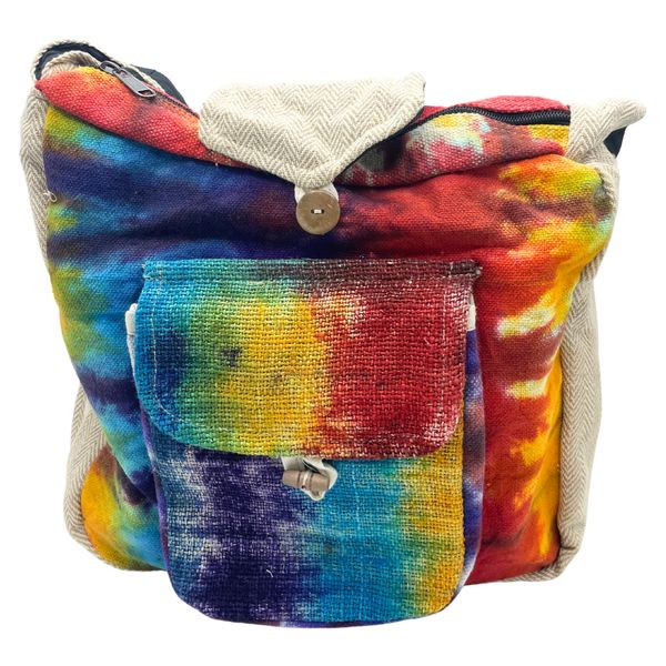 Tiedye Hennep Studie Tas met Voorvak