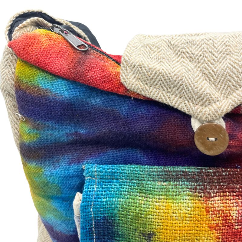 Tiedye Hennep Studie Tas met Voorvak