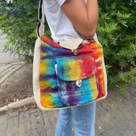 Tiedye Hennep Studie Tas met Voorvak