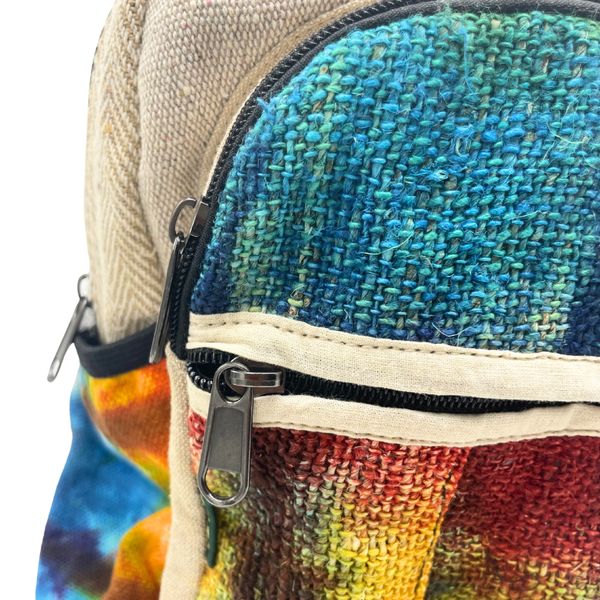 Tiedye Hennep Middelgrote Rugzak Zonder Print