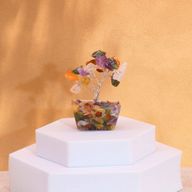 Mini Edelsteenbomen op Orgonietbasis - Meerdere Stenen (15 stenen)