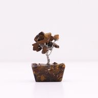 Mini Edelsteenbomen op Orgonietbasis - Tijgeroog (15 stenen)