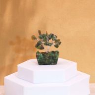Mini Edelsteenbomen op Orgonietbasis - Groene Aventurijn (15 stenen)