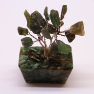 Mini Edelsteenbomen op Orgonietbasis - Groene Aventurijn (15 stenen)