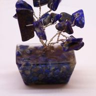 Mini Edelsteenbomen op Orgonietbasis - Sodaliet (15 stenen)