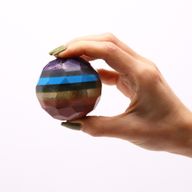 Edelsteen Facet Geslepen Helende Bal & Standaard - Zeven Chakra