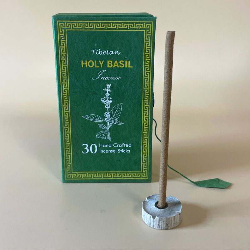 Himalaya Sughandit Dhoop Wierookcadeauset - Heilige Basilicum