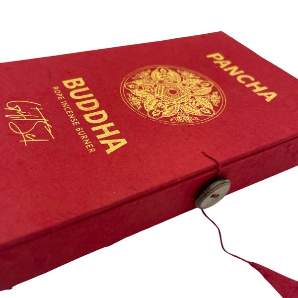 Touw Wierook en Zilveren Geplateerde Houder Set - Pancha Boeddha