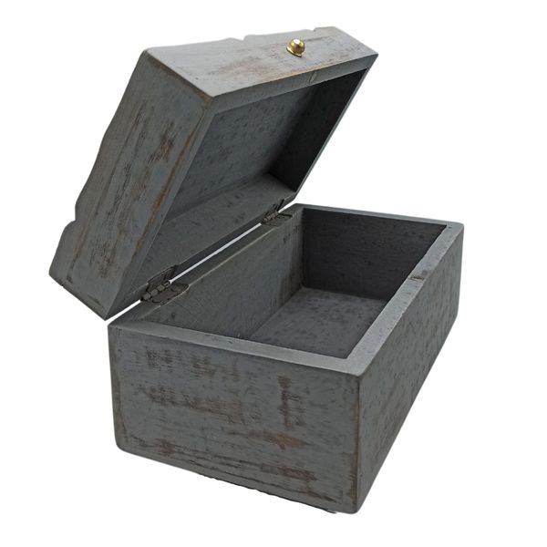 Vintage Deco - Multifunctionele Doos - 22x12x10cm - Grijze Ster