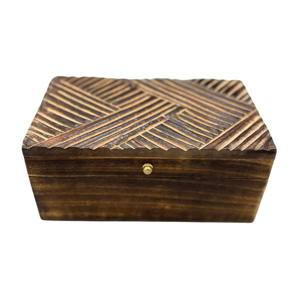 Vintage Deco - Multifunctionele Doos - 22x12x10cm - Antieke Lijnen