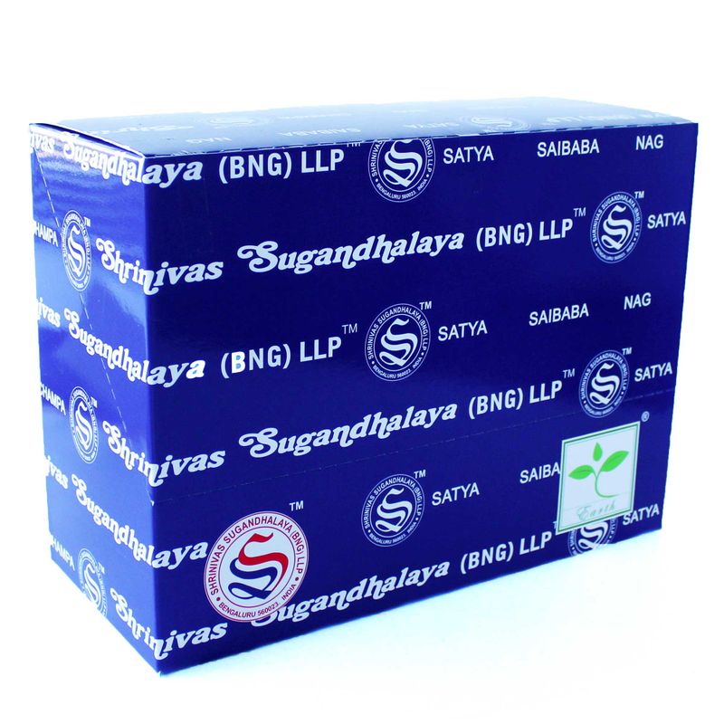 Weergaveverpakking van 42 - Satya assortiment wierook 15 gram