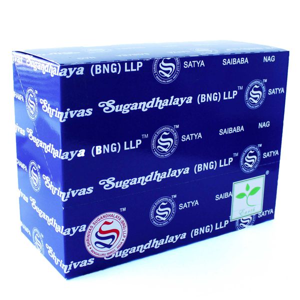 Weergaveverpakking van 42 - Satya assortiment wierook 15 gram