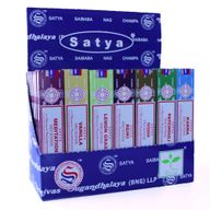 Weergaveverpakking van 42 - Satya assortiment wierook 15 gram