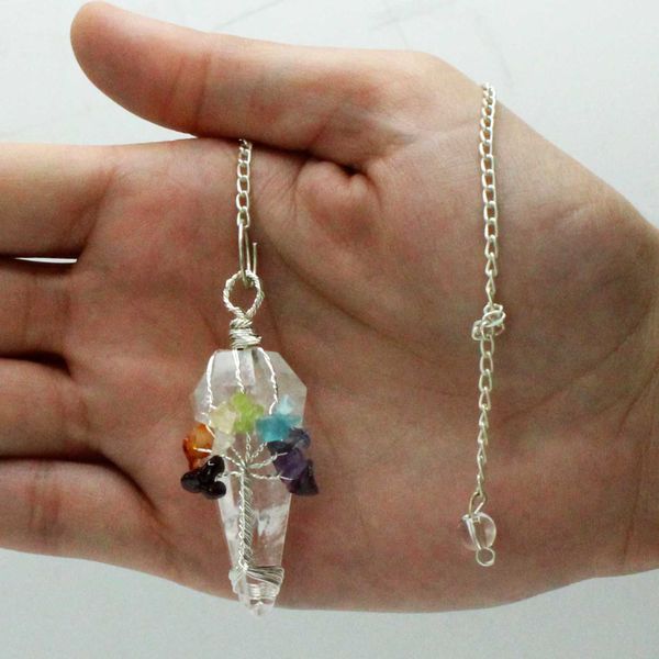 Magic Pendulum - Zeven Chakra's - Bergkristal