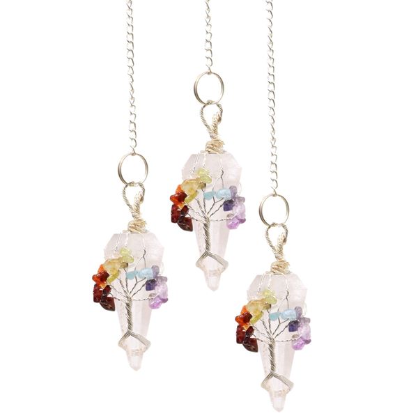 Magic Pendulum - Zeven Chakra's - Bergkristal