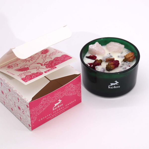 Hop Hare Crystal Magic Kaars – The Lovers – Kaars met Kristal