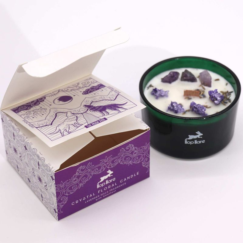 Hop Hare Crystal Magic Kaars – The Moon – Kaars met Kristal