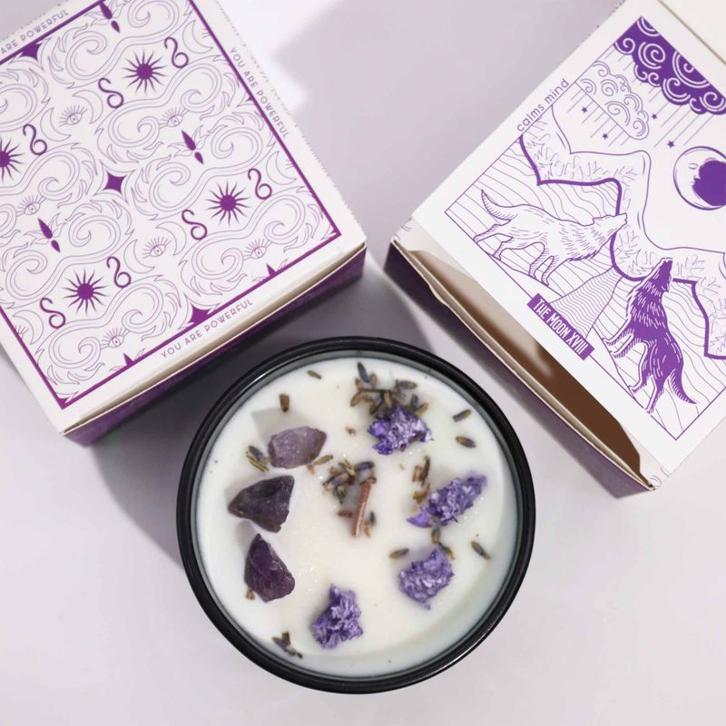 Hop Hare Crystal Magic Kaars – The Moon – Kaars met Kristal