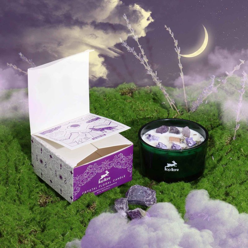 Hop Hare Crystal Magic Kaars – The Moon – Kaars met Kristal