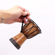 Mandala Djembe met Brede Bovenkant – 15 cm