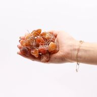 Natuurlijke Edelsteen Decoratieve Slingers - Oranje Jade