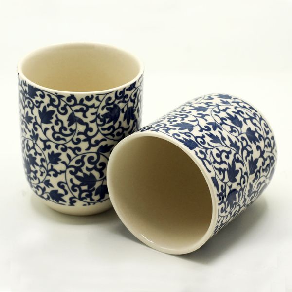 Kruiden Theekopjes - Blauw Patroon