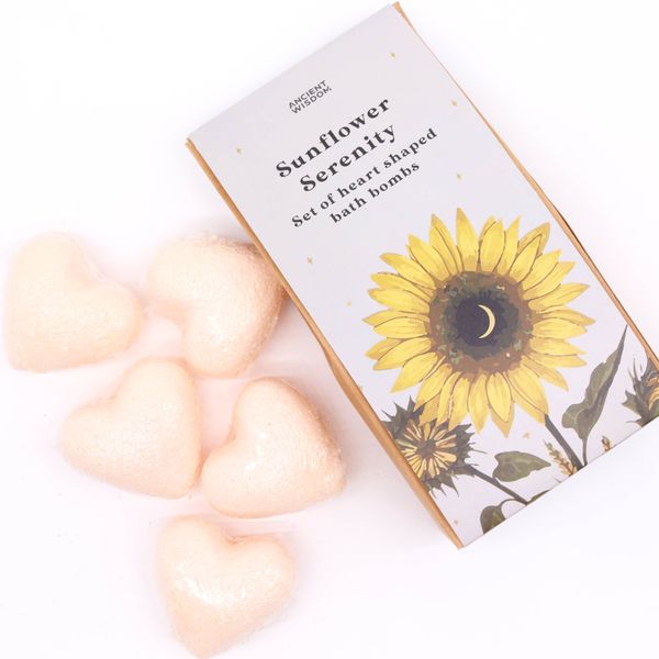 Zonnebloem Sereniteit Bad Hart Cadeauset