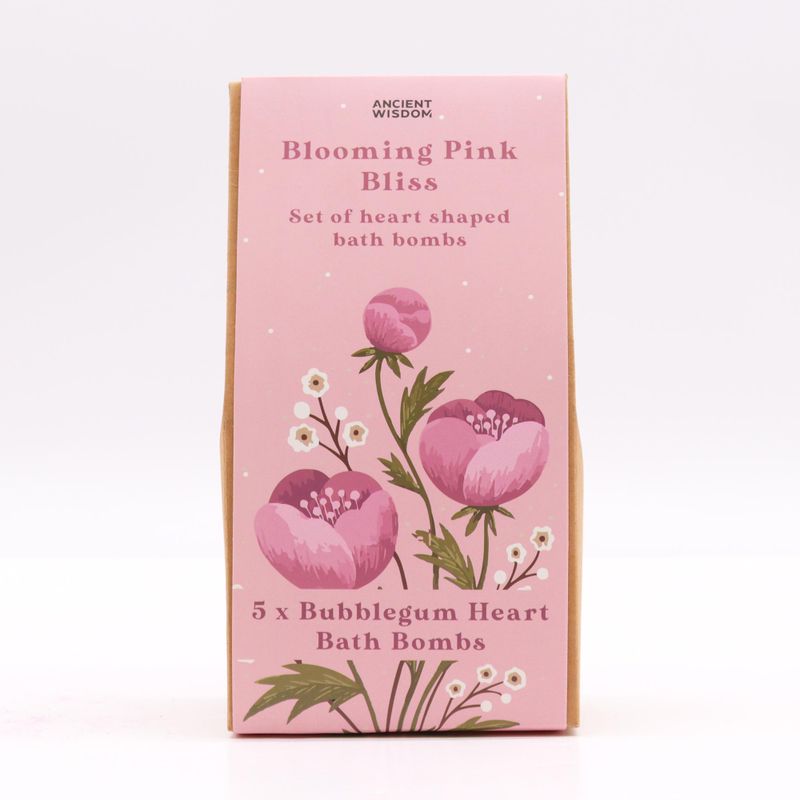 Bloeiende Roze Geluk Bad Hart Cadeauset