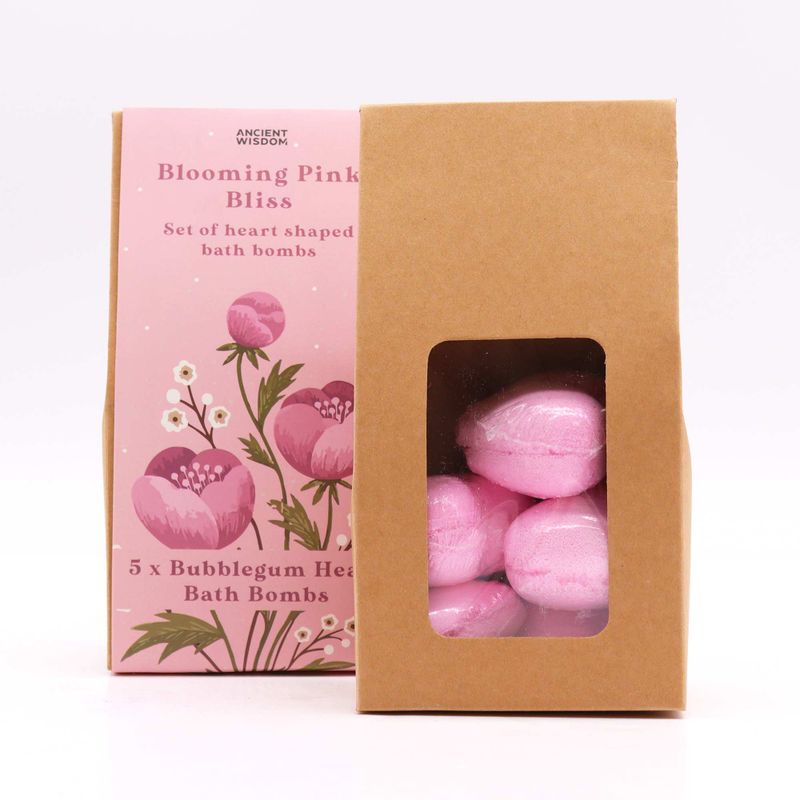 Bloeiende Roze Geluk Bad Hart Cadeauset