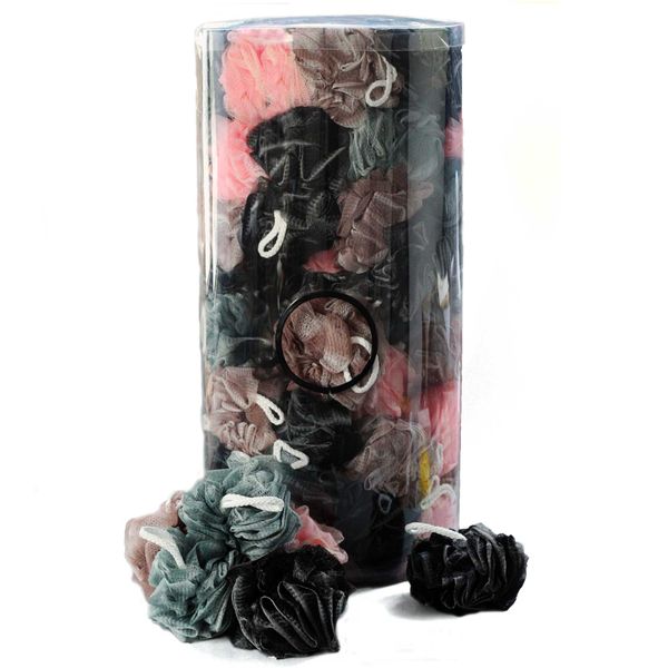 Twee Tinten Scrunchies 4 assorti (displaybuis) - 50 gram