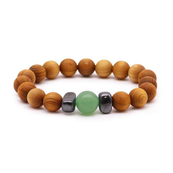 Cederhout Sacraal Chakra Armband met Carneool