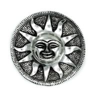 Gepolijst Aluminium Zon Wierookhouder 9cm