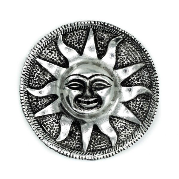 Gepolijst Aluminium Zon Wierookhouder 9cm