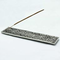 Gepolijst Aluminium Chakra Lange Wierookhouder 23cm