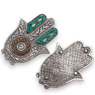 Groen Kleine Hamsa Wierookhouder 13x5.5cm