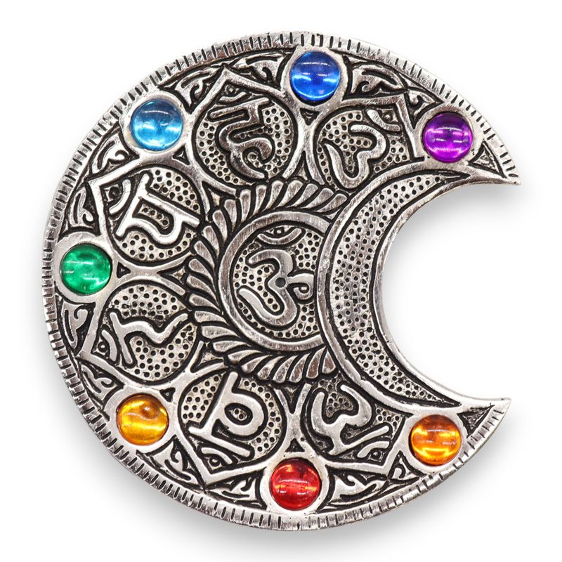 Zeven Chakra Maan Wierookhouder 11.5cm