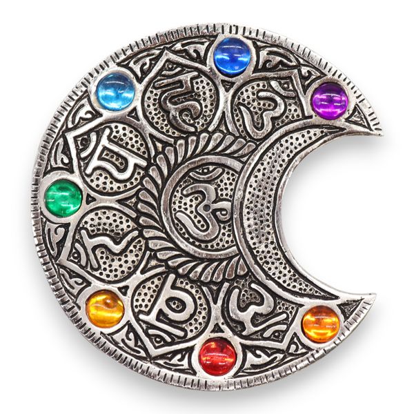 Zeven Chakra Maan Wierookhouder 11.5cm