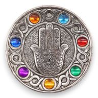 Zeven Chakra Hamsa Wierookhouder 11.5cm