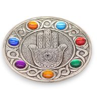 Zeven Chakra Hamsa Wierookhouder 11.5cm