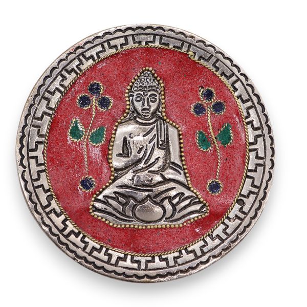 Boeddha Rode Decor Wierookhouder 10cm