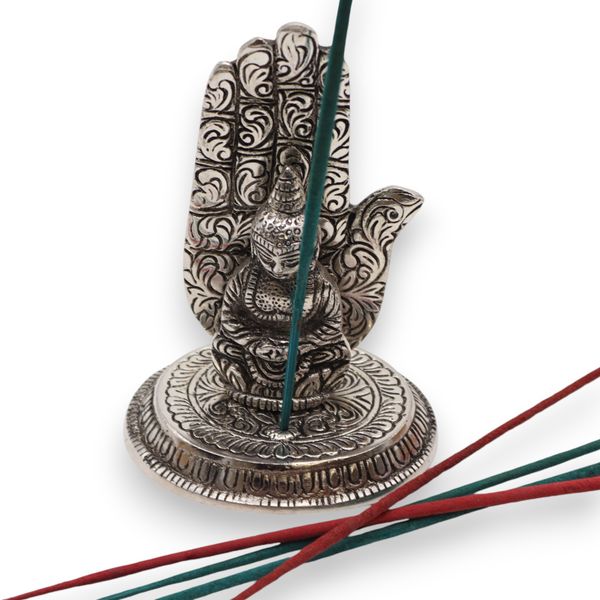 Hand Boeddha Wierookhouder 13x9cm